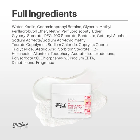 MILLFORD AC Bubbly Bubbly Wash-Off Pack 125g