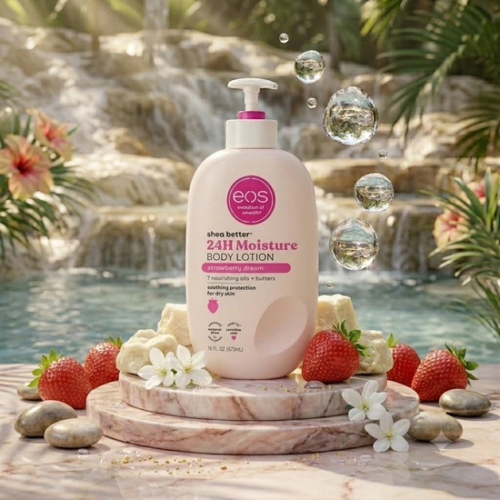 Eos Shea Better 24h Moisture Strawberry Dream Body Lotion 473ml