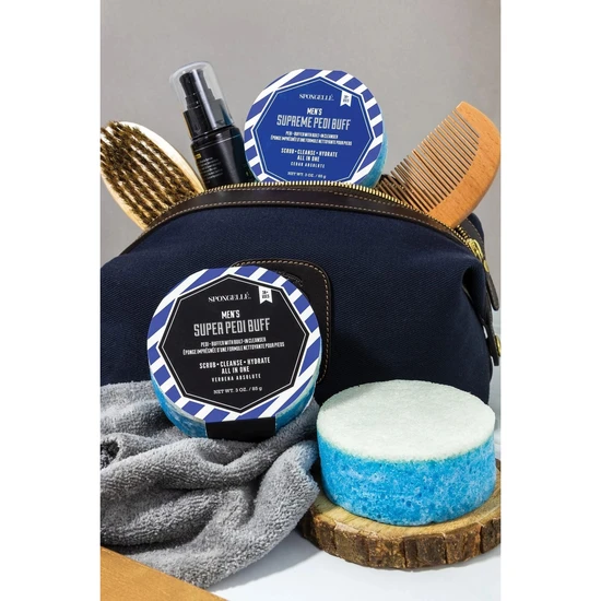 Spongelle Men's Extreme Pedi Buffer Bergamot Absolute 85g