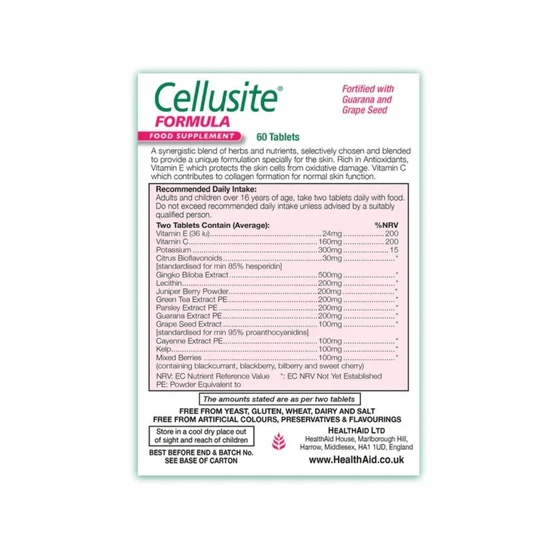 Health Aid Cellusite Tablets 60 Tablets