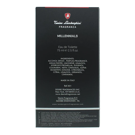 Lamborghini Millennials Eau De Toilette 75ml