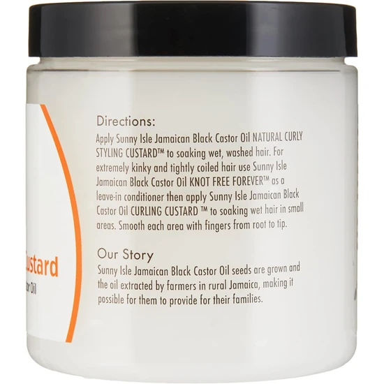 Sunny Isle Jamaican Black Castor Oil Natural Curly Styling Custard 8oz