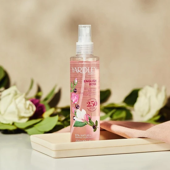 Yardley English Rose Fragrance Mist Spray 200ml
