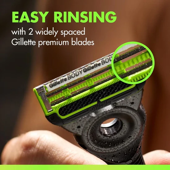 Gillette Labs Body + Intimate Replacement Blades 4 Pack