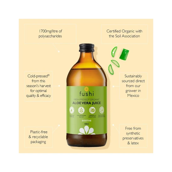 Fushi Natural Cold-Pressed Juices Organic Aloe Vera Juice 500ml