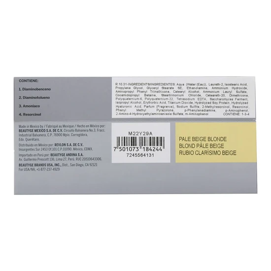 Revlon Revlonissimo Coloursmetique Permanent Creme Gel Colour 10.31 Pale Beige Blonde