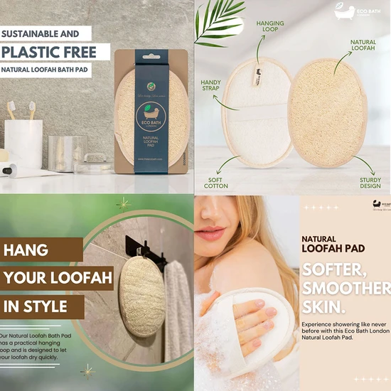 Eco Bath London Natural Loofah Pad