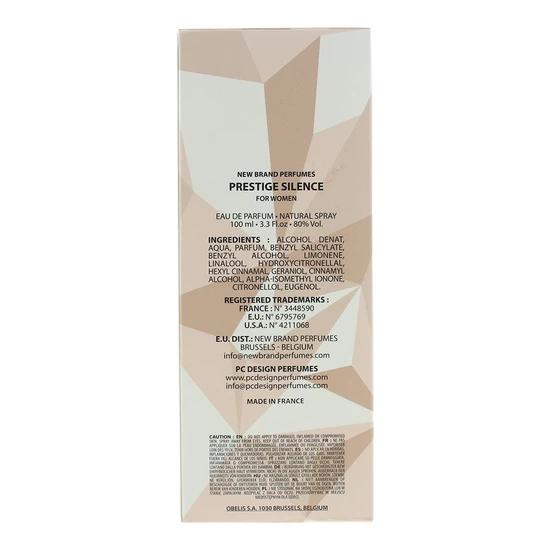 New Brand Prestige Silence Eau De Parfum 100ml