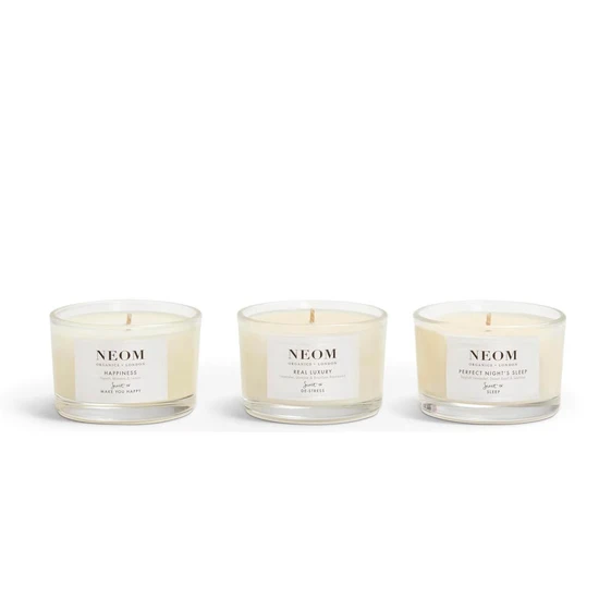 Neom Organics Wellbeing Candle Trio
