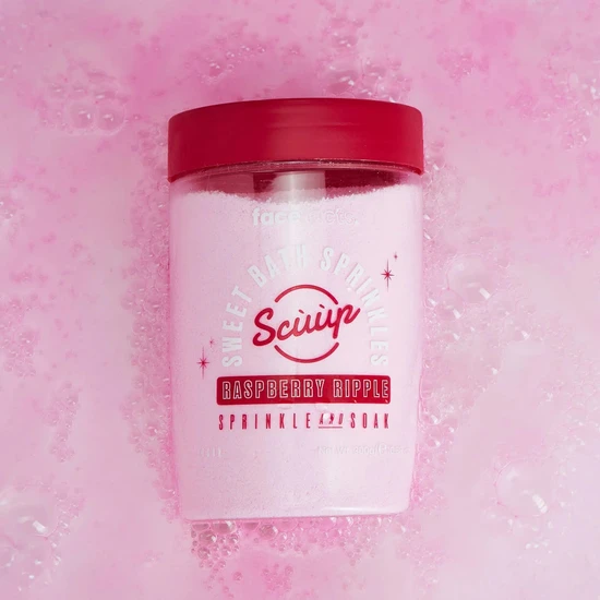 Face Facts Scuup Raspberry Ripple Sweet Bath Sprinkles 300g