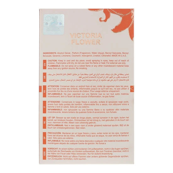 Lattafa Victoria Flower Rosa Lilium Eau De Parfum 100ml