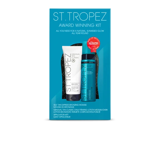 St Tropez Award Winning Kit 200ml Bronzing Mousse, 200ml Body Lotion & Mitt