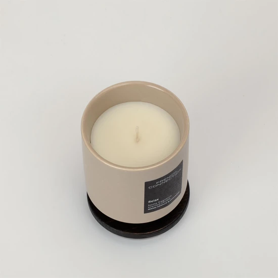 French Connection Stone Collection Warm Vanilla & Cashmere Candle 224G