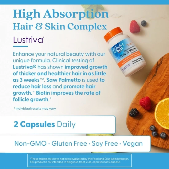 Doctor's Best High Absorption Hair & Skin Complex 60 Capsules