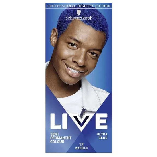 Schwarzkopf Live Men 100% Grey Coverage Semi-Permanent Colour Ultra Blue