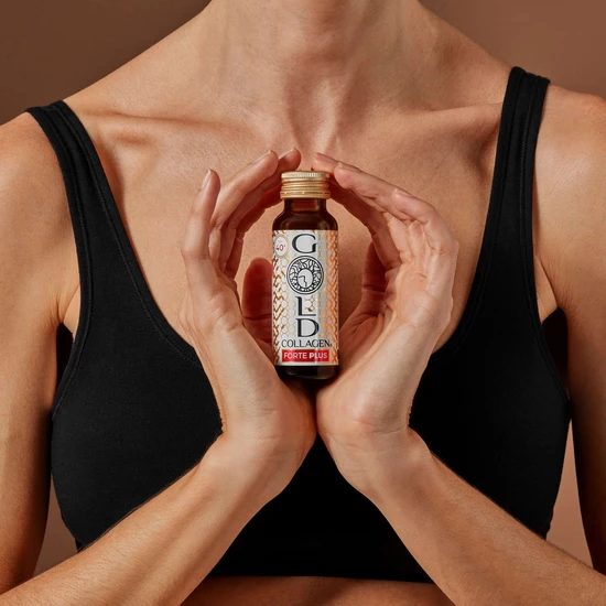 Gold Collagen Forte Plus Extra Strength, Skin Health & Hair Growth Liquid Supplement For 50+ 10 x 50ml