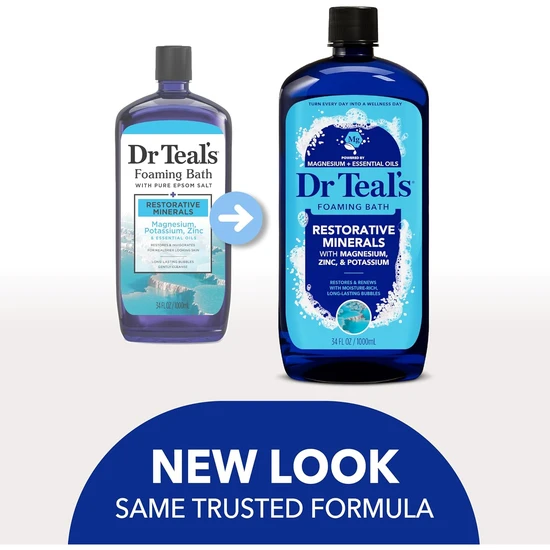 Dr Teal's Foaming Bath With Pure Epsom Salt Restorative Minerals
