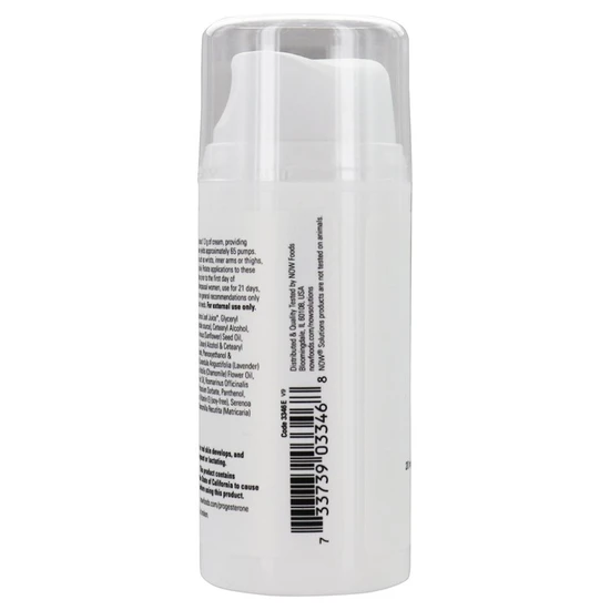 NOW Foods Natural Progesterone Balancing Skin Cream With Lavender 85g