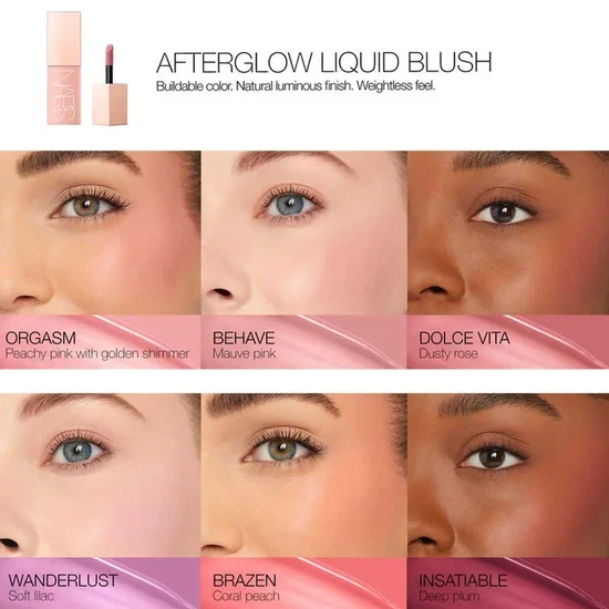 NARS Cosmetics Afterglow Liquid Blush Brazen