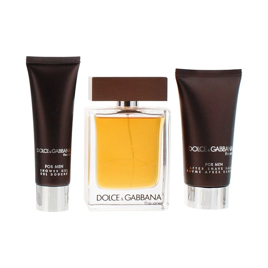 Dolce & Gabbana The One For Men Eau De Toilette Gift Set 100ml, 50ml Shower Gel & 75ml Aftershave Balm