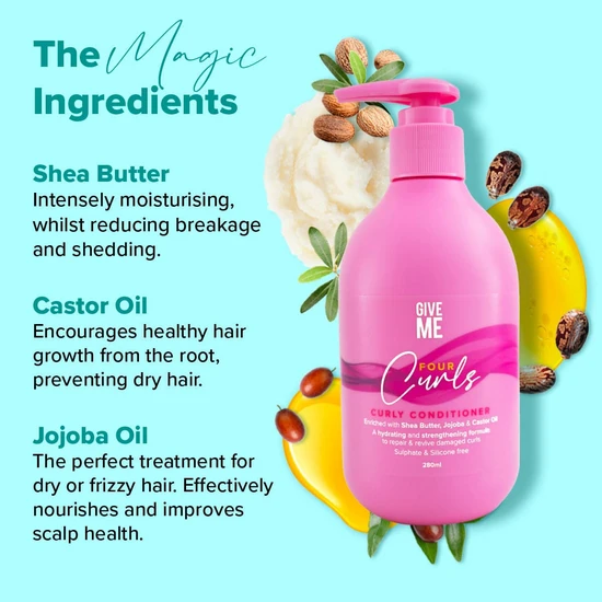 Give Me Four Curls Moisturising Shea Butter Conditioner 250ml