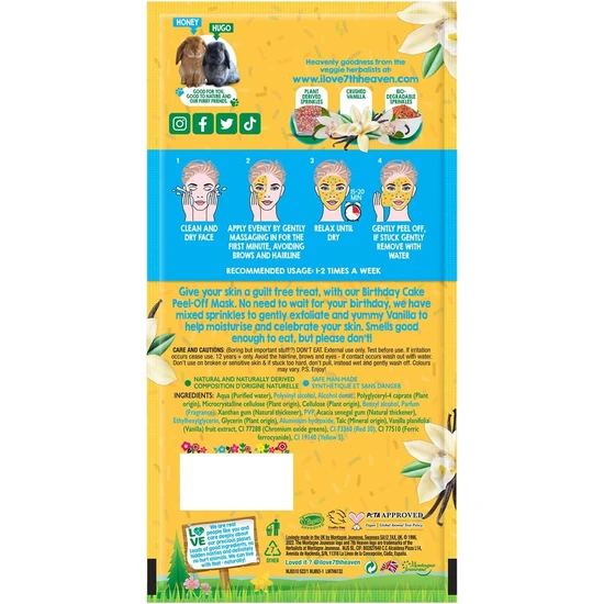 Montagne Jeunesse Birthday Cake Peel Off Mask 10ml