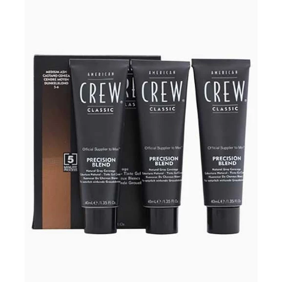 American Crew Precision Blend Hair Colour Set 5/6 Medium/Ash 3 x 40ml