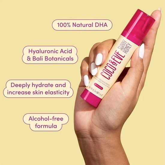 Coco & Eve Sunny Honey Bronzing Face Drops Medium Glow