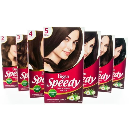 Bigen Speedy Conditioning Hair Colour NoAmmonia Natural Extract 6 Medium Brown