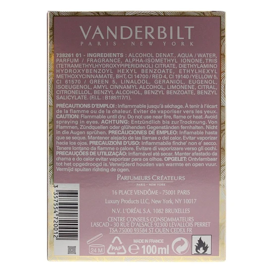 Gloria Vanderbilt Eau De Toilette 100ml