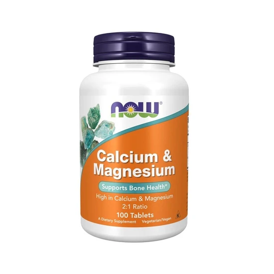NOW Foods Calcium & Magnesium Tablets 100 Tablets