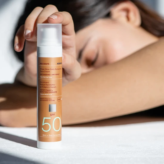 Korres Red Grape Sheer Glow Face Sunscreen SPF 50 50ml