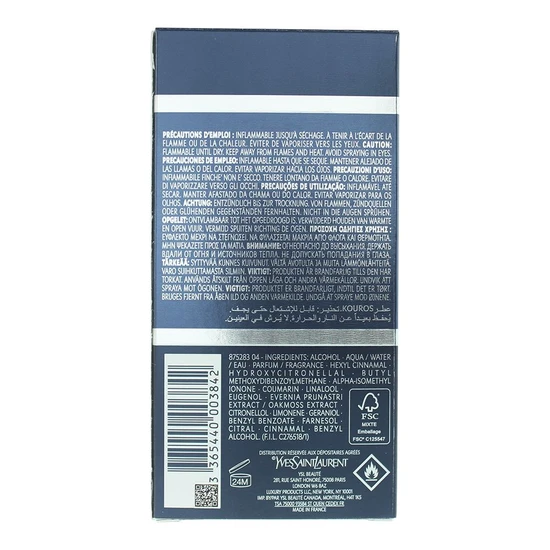 Yves Saint Laurent Kouros Eau De Toilette 50ml