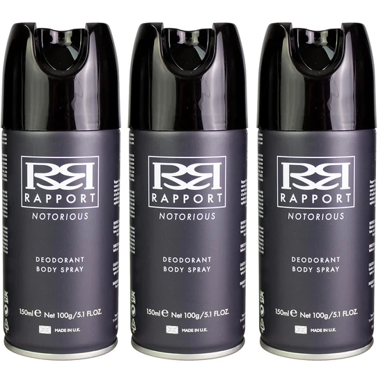 Rapport Notorious Deodorant Body Spray 150ml