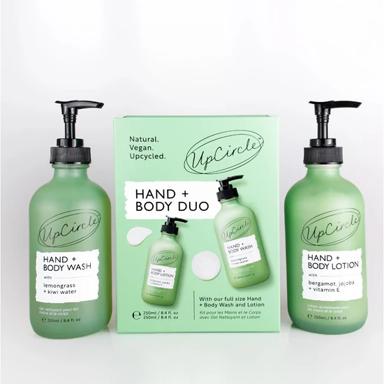 UpCircle Beauty Hand + Body Duo 250ml Body Wash & Body Lotion