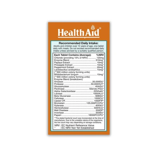 Health Aid Digeston Plus Tablets 30 Tablets