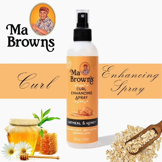 Ma Browns Curl Enhancing Spray With Oatmeal & Honey 237ml