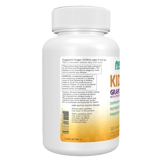 NOW Foods Kid Vits Grape Splash Chewables 120 chewables