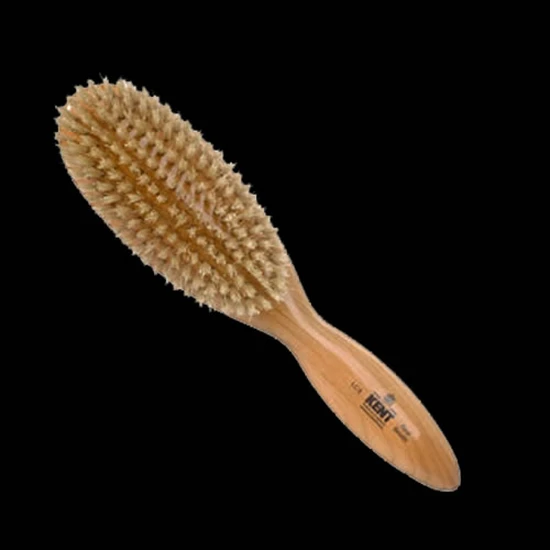 Kent Brushes Finest Oval Cherrywood Bristle Brush LC4