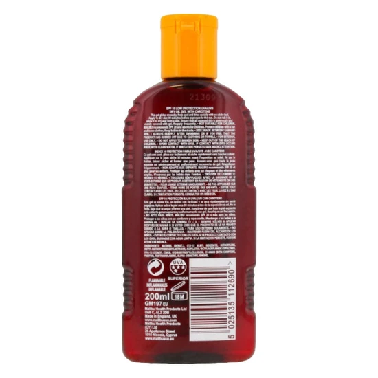 Malibu Dry Oil Gel SPF 10 With Carotene 200ml