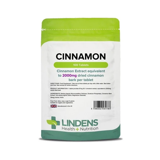 Lindens Cinnamon 2000mg Tablets 100 Tablets