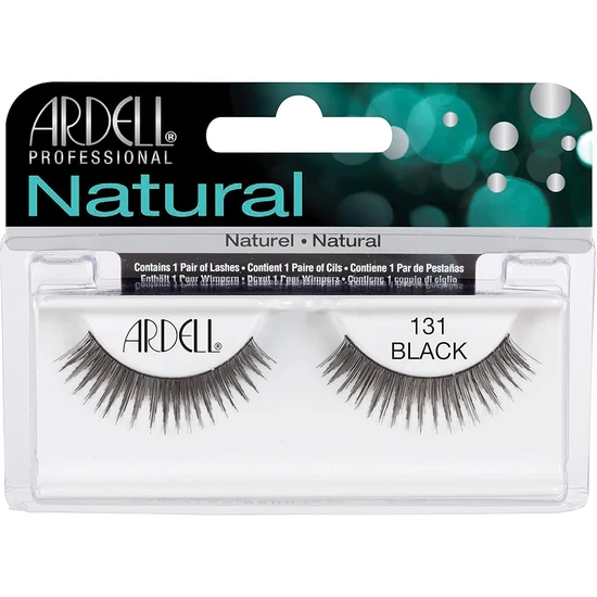 Ardell 100% Human Hair False Fashion/Natural Eyelashes 131 Black