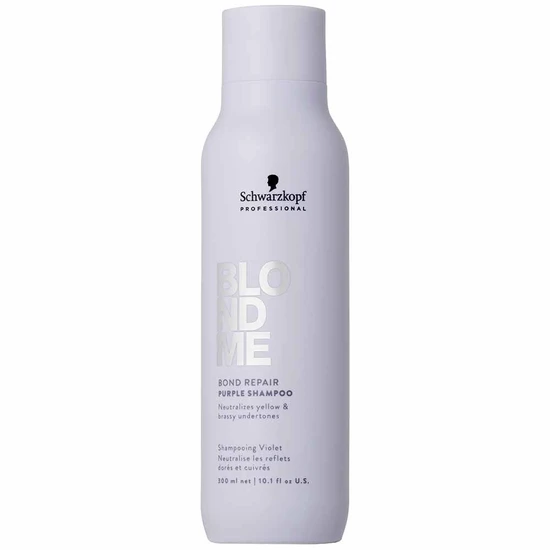 Schwarzkopf BlondMe Bond Repair Purple Neutralising Shampoo 300ml