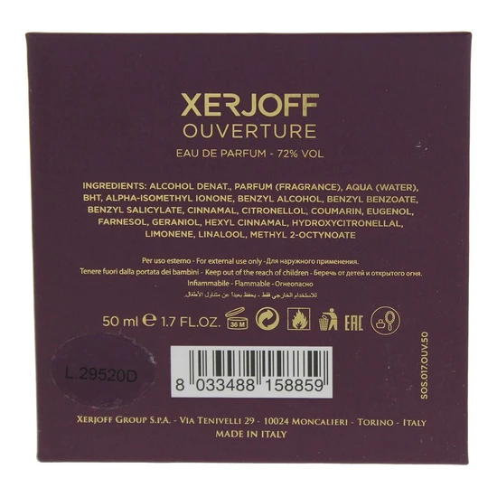 Xerjoff Vibe Collection Ouverture Eau De Parfum 50ml