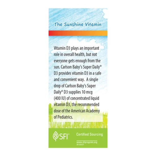 Carlson Labs Baby's Super Daily D3 400iu 2.54ml