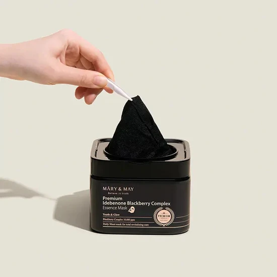 Mary & May Premium Idebenone + Blackberry Complex Ampoule Mask 20 Masks