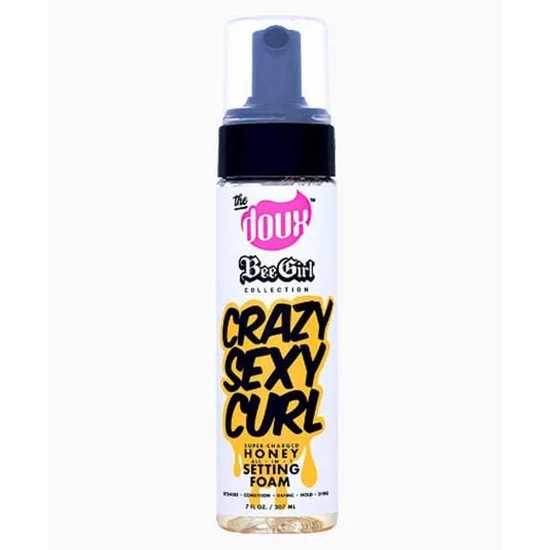 The Doux Bee Girl Crazy Sexy Curl Super Charged Honey All In 1 Setting Foam 207ml
