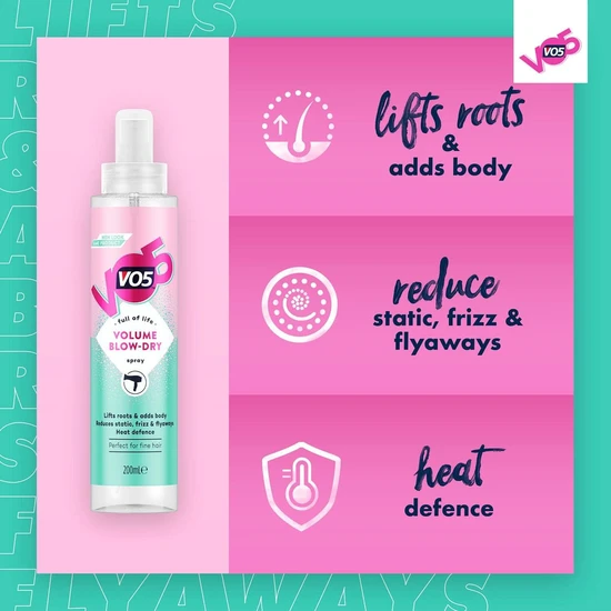 VO5 Volume Blow Dry Spray 200ml