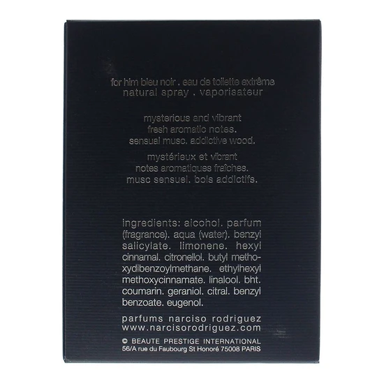 Narciso Rodriguez For Him Bleu Noir Extreme Eau De Toilette 50ml