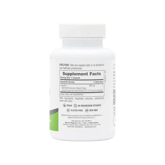 Nature's Plus PRO Curcumin Longvida 500mg Capsules 60 Capsules